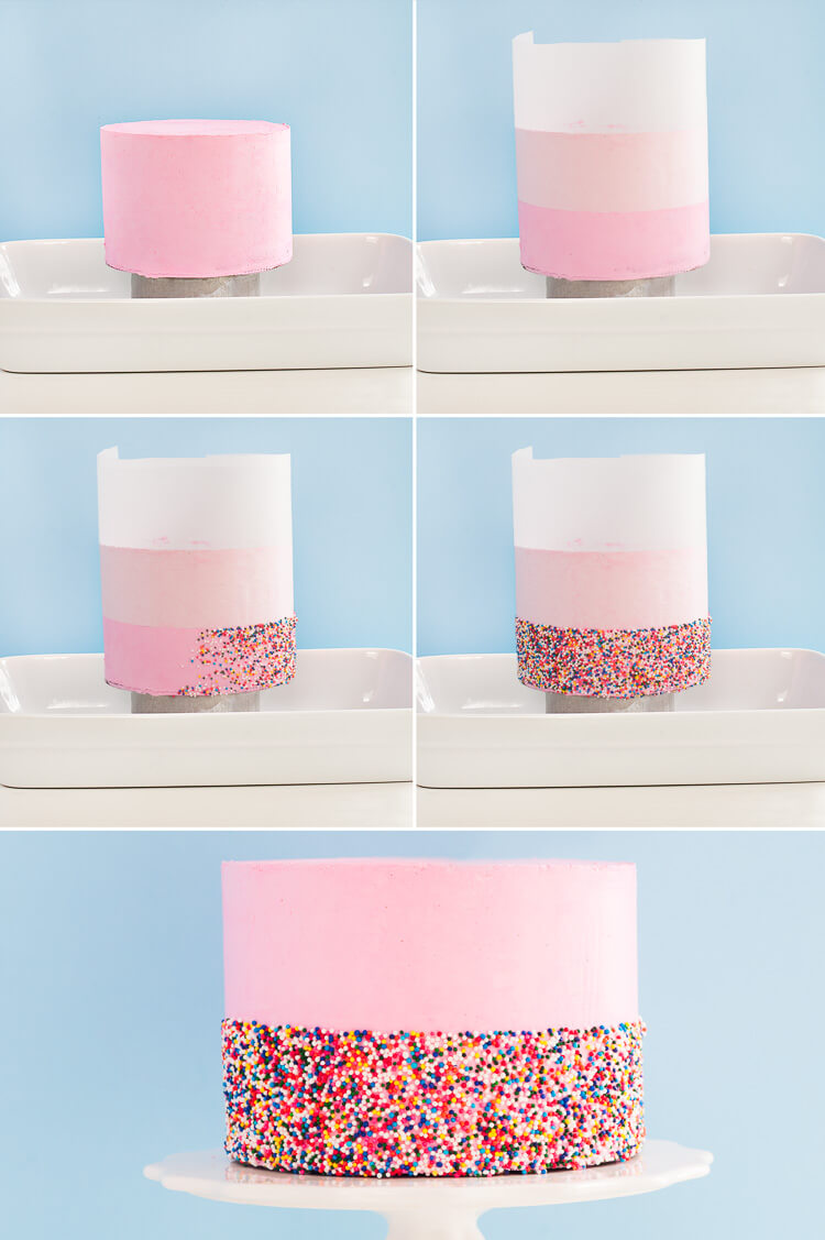 Tutorial for DIY Spinkle Cake