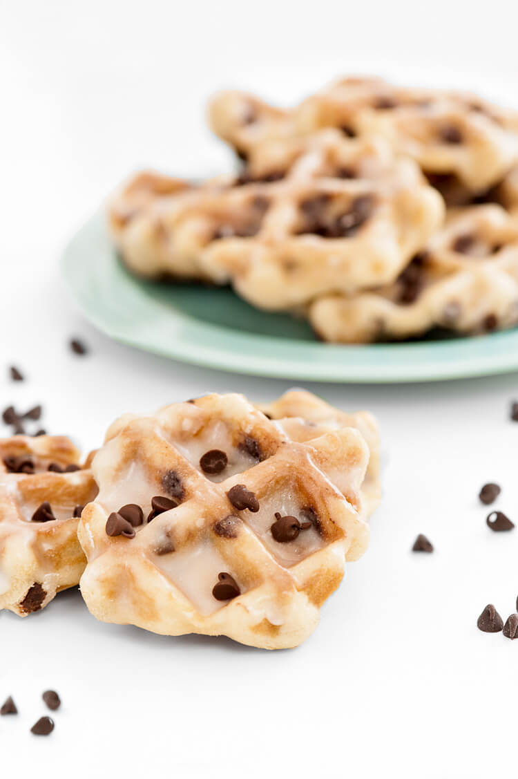 Mini Chocolate Chip Oat Waffles