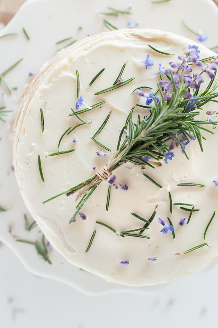 Quick and Easy Rosemary Lavender Cake at Home