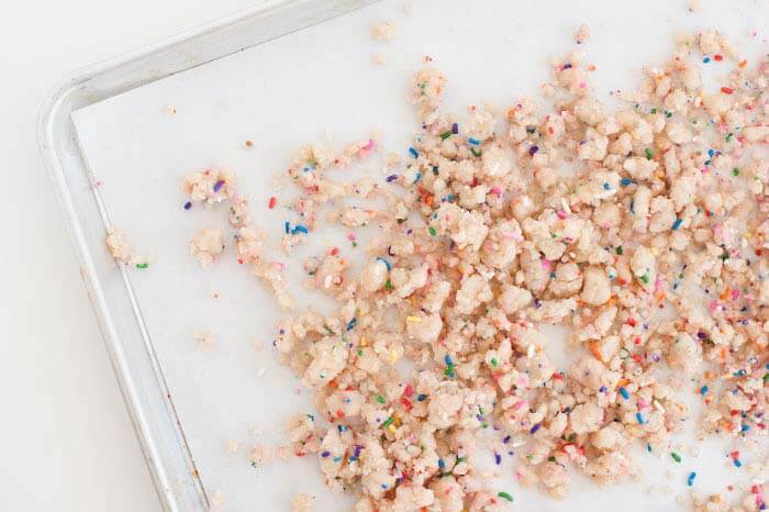 Quick and Easy Birthday Cake Crumbs