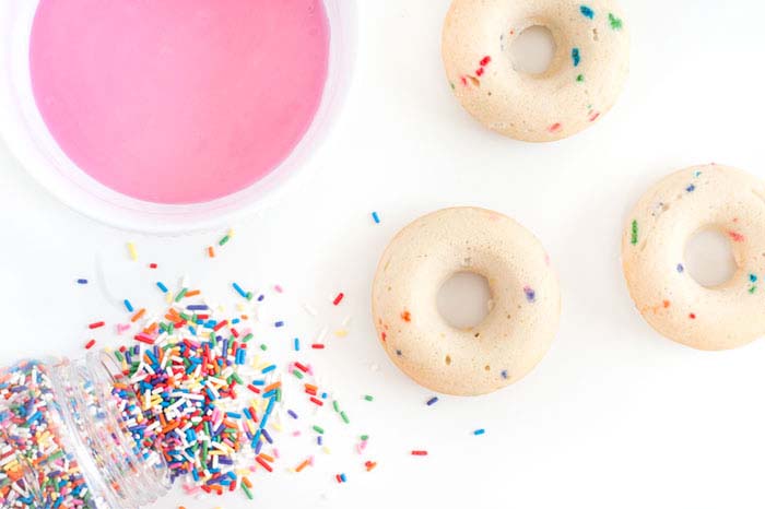 Birthday Cake Doughnuts | Sprinkles For Breakfast