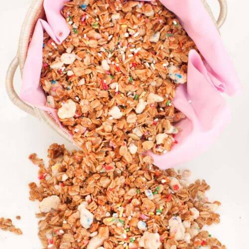 Birthday Cake Granola - Sprinkles For Breakfast