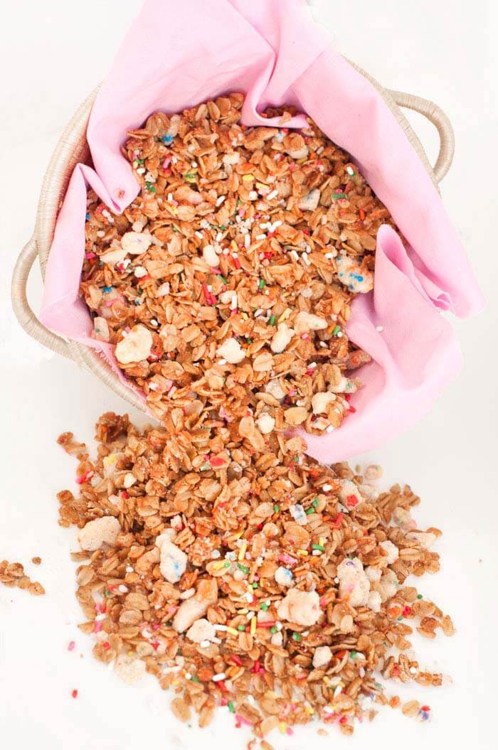 Birthday Cake Granola With Local + Lejos | Sprinkles For Breakfast