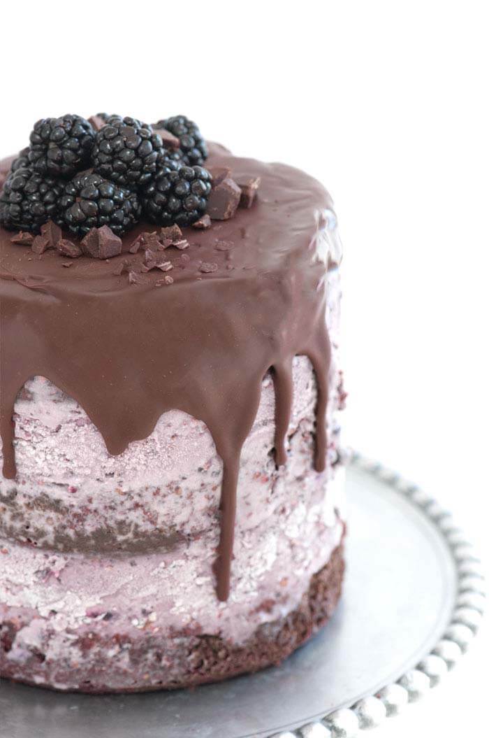 A Guide to Baking - Blackberry Ice Cream Cake