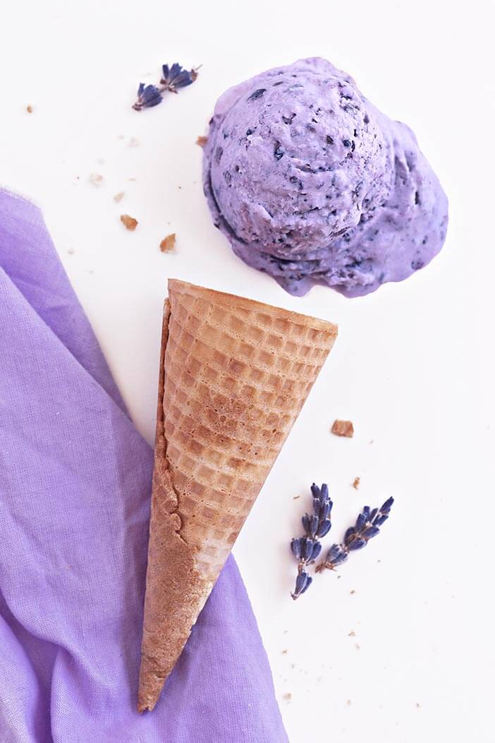 Blackberry Lavender Ice Cream | Sprinkles For Breakfast