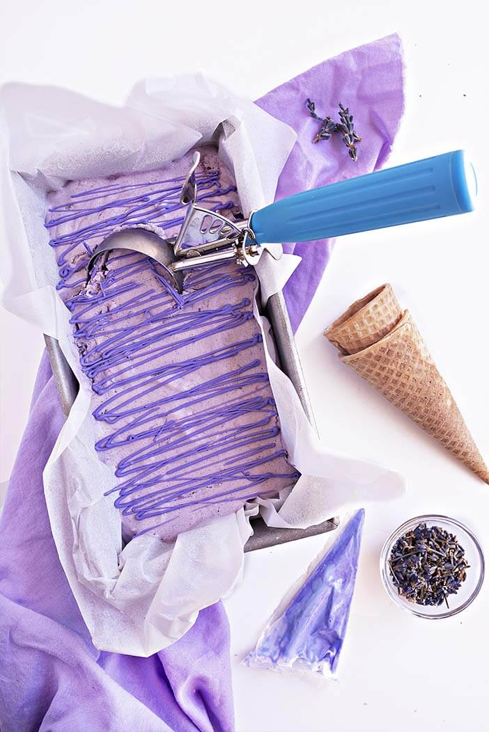Blackberry Lavender Ice Cream | Sprinkles For Breakfast