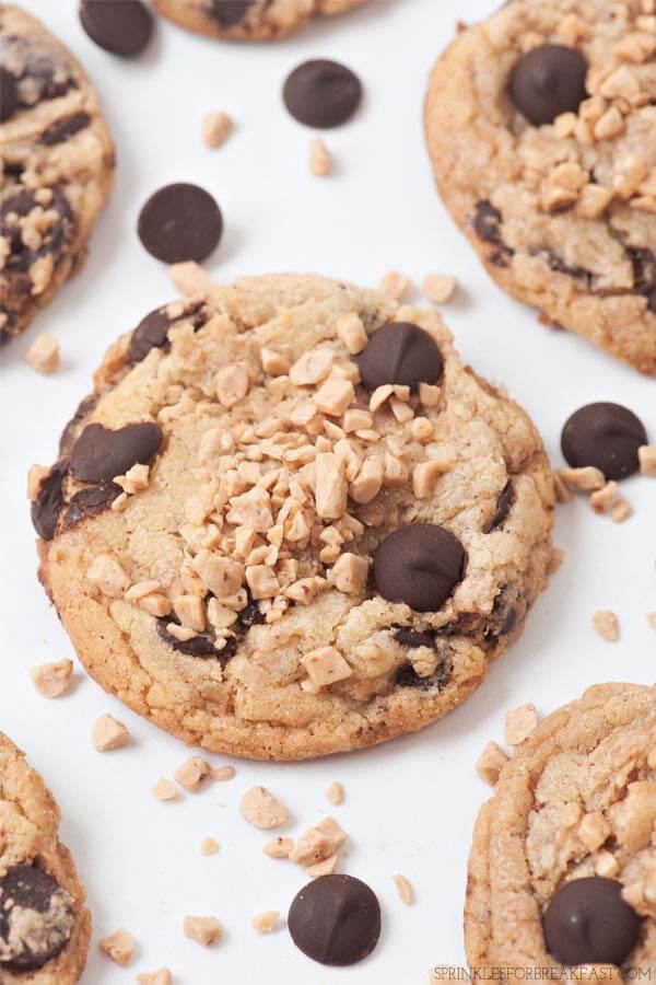 Quick and Easy Cookies with Toffee And Chocolate Chips