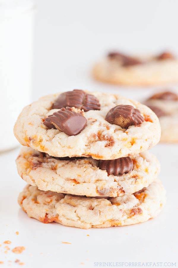 Butterfinger Cookies | Sprinkles For Breakfast