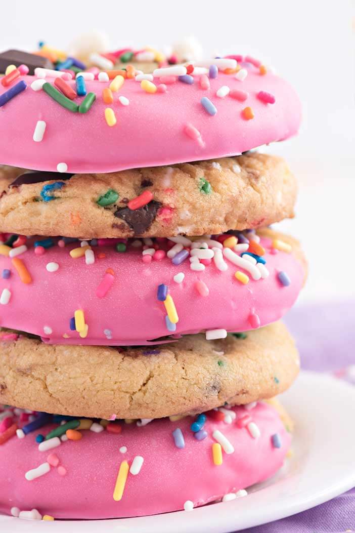 Chocolate Chip Birthday Cookies | Sprinkles For Breakfast