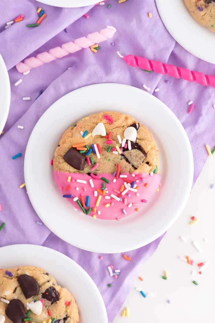 Chocolate Chip Birthday Cookies | Sprinkles For Breakfast