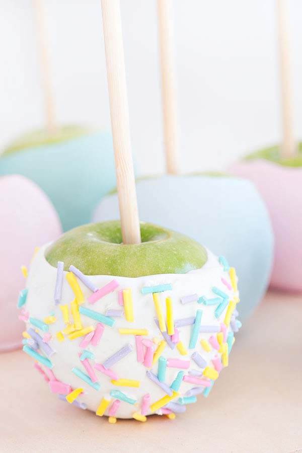 Best Chocolate Apples with Sprinkles