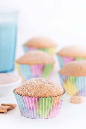 Homemade Cupcakes with Cinnamon Toast Crunch