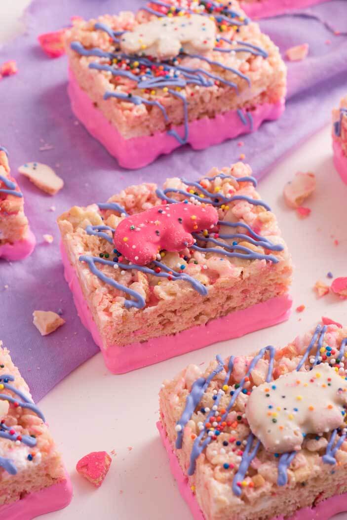 Circus Animal Rice Krispy Treats | Sprinkles For Breakfast