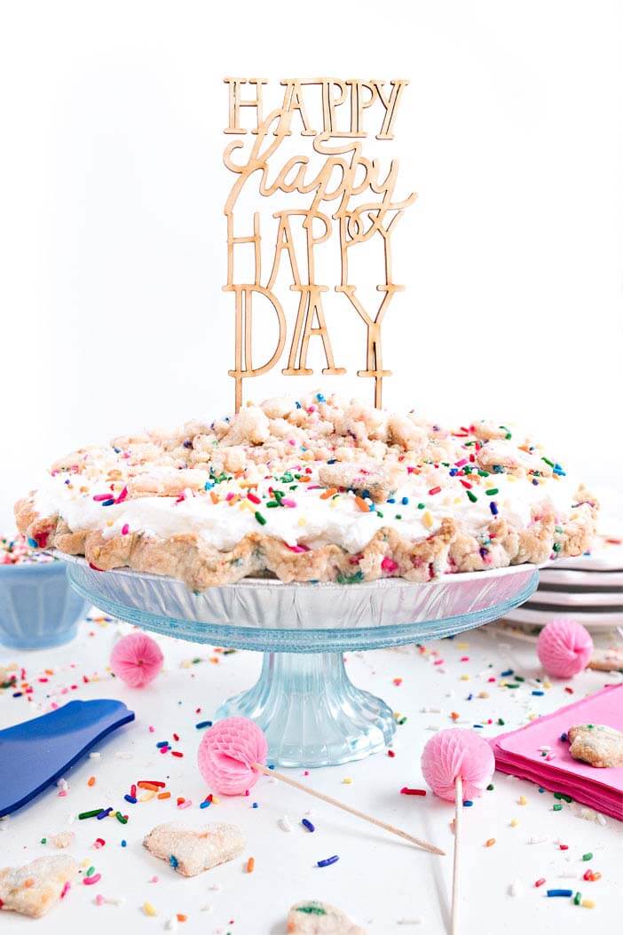 Confetti Birthday Pie - Sprinkles For Breakfast