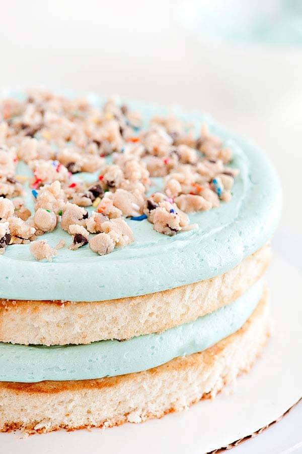 Quick and Easy Cookie Dough Cake