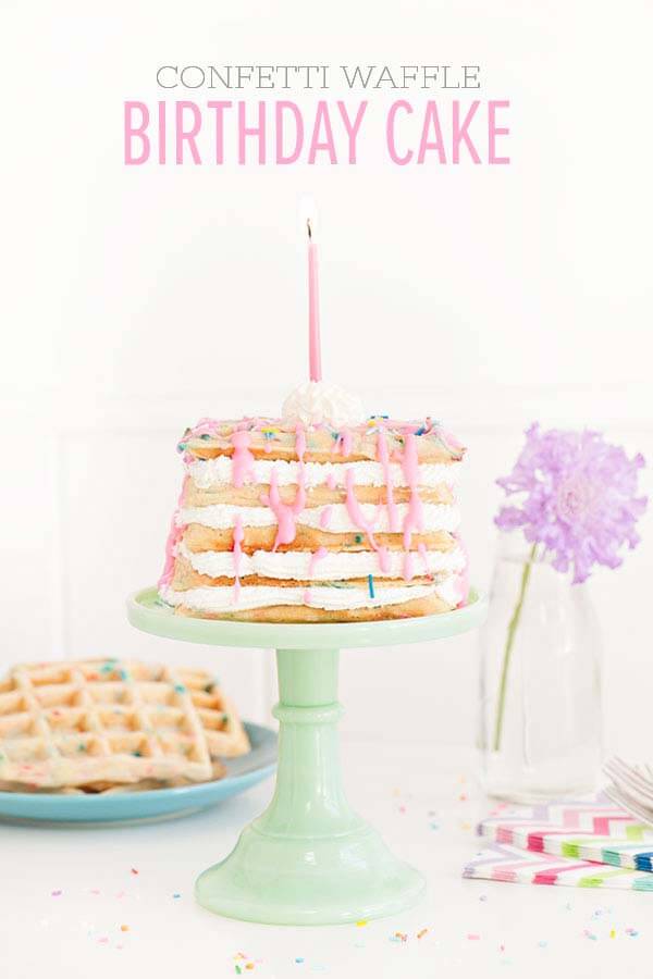 How to Make a Waffle Birthday Cake