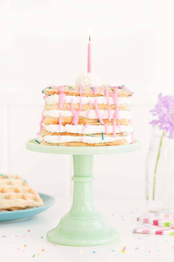 Birthday Cake 'Cake Batter' Waffles — The Skinny Fork
