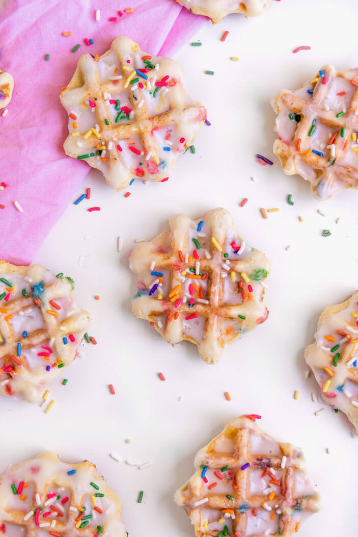 Confetti Waffle Cookies | Sprinkles For Breakfast