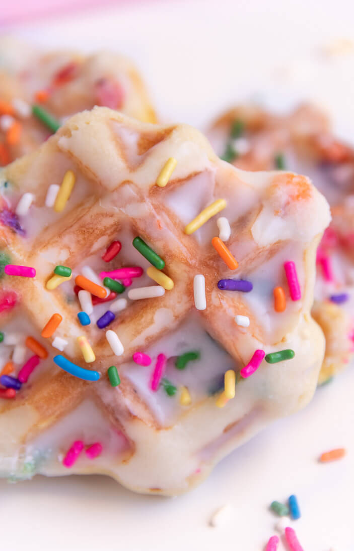 Confetti Waffle Cookies | Sprinkles For Breakfast