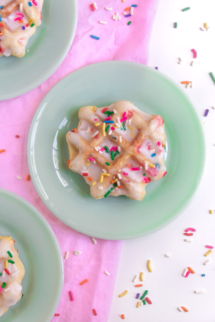 Confetti Waffle Cookies | Sprinkles For Breakfast