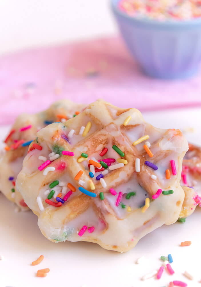 Confetti Waffle Cookies | Sprinkles For Breakfast