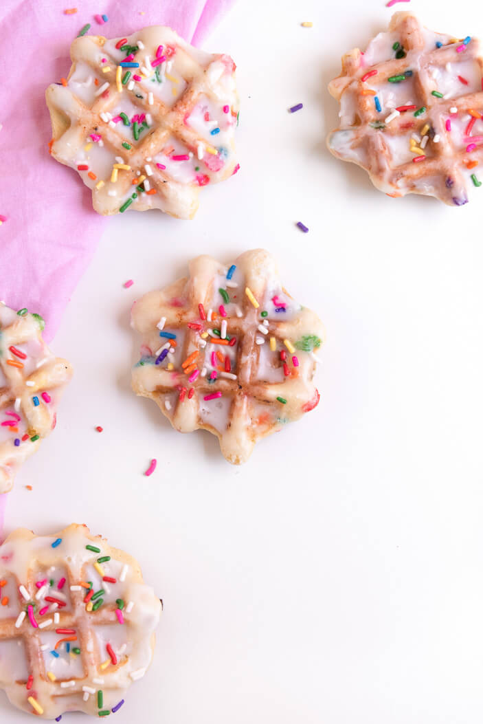 Confetti Waffle Cookies | Sprinkles For Breakfast