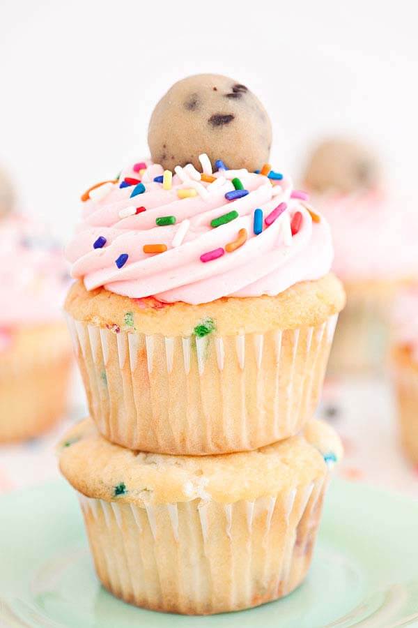 Best Dessert Ideas - Homemade Cookie Dough Cupcakes