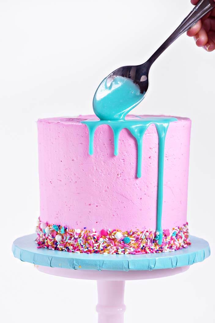 DIY Sprinkle Drip Cake | Sprinkles For Breakfast