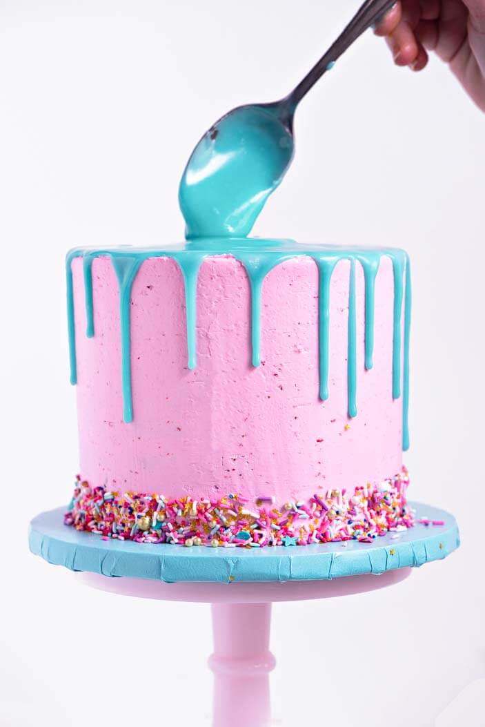 DIY Sprinkle Drip Cake | Sprinkles For Breakfast