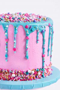 DIY Sprinkle Drip Cake - Sprinkles For Breakfast