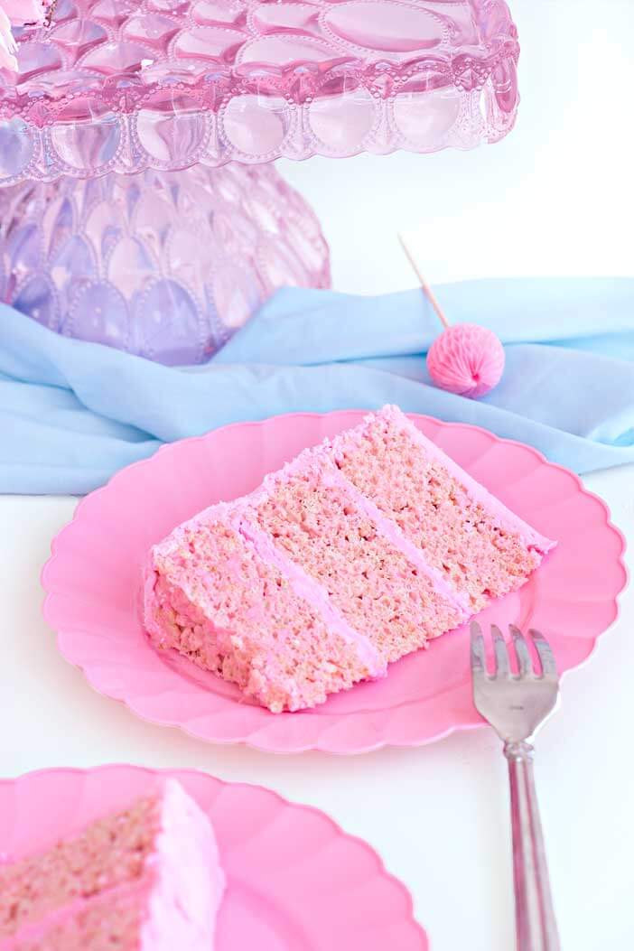 Flamingo Rice Krispy Treat Cake | Sprinkles For Breakfast