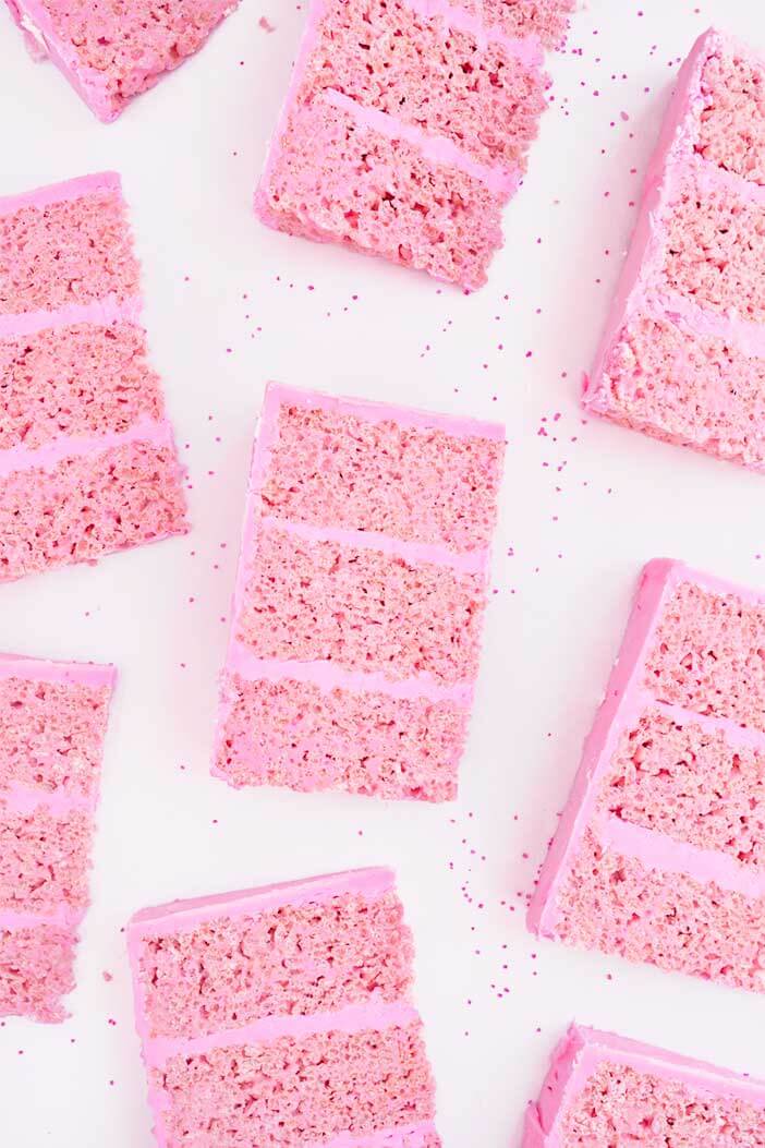 Flamingo Rice Krispy Treat Cake | Sprinkles For Breakfast