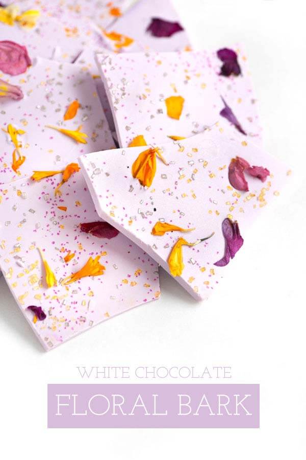 How to Make Chocolate Floral Bark