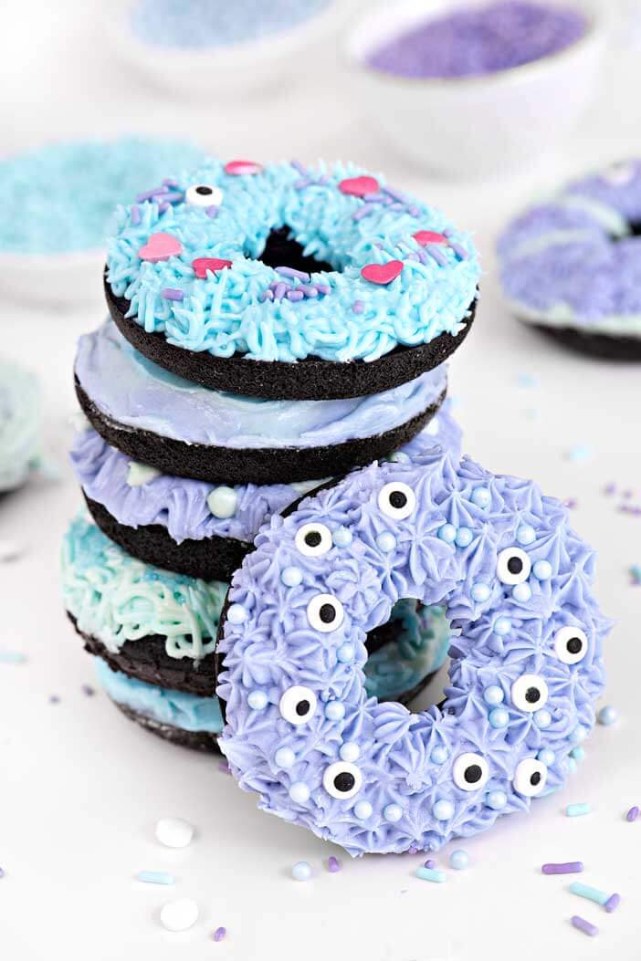 Halloween Monster Doughnuts | Sprinkles For Breakfast