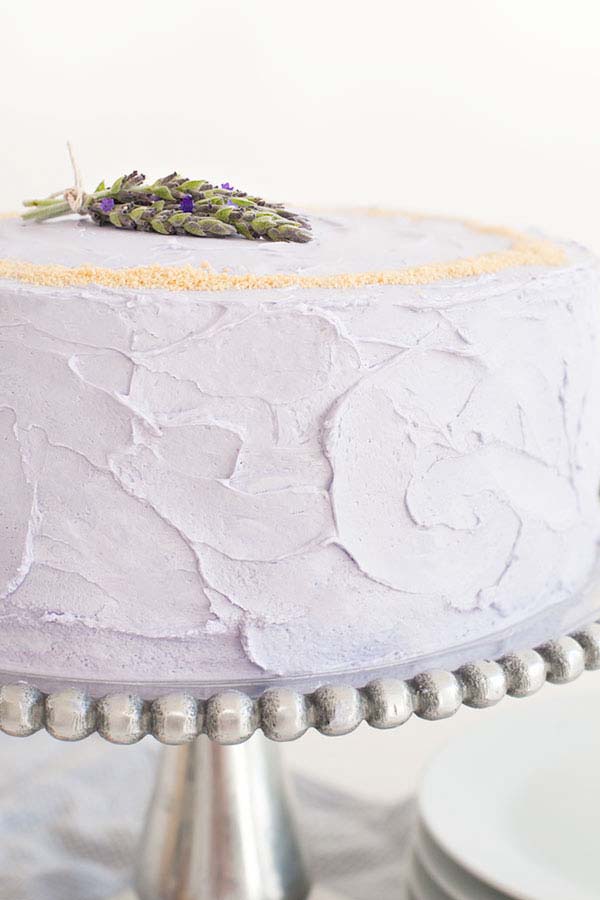 Lavender Cake Tutorial with Honey Crystals