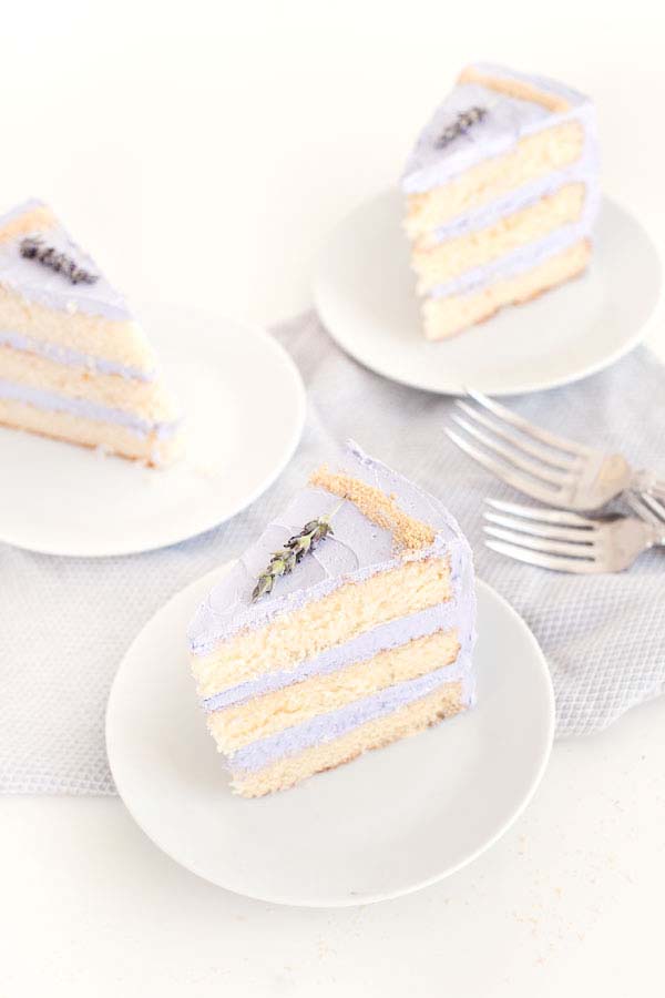 DIY Lavender Cake with Honey Crystals