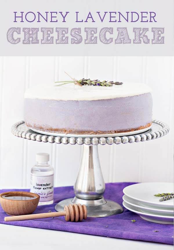 Honey Lavender Cheesecake - Sprinkles For Breakfast