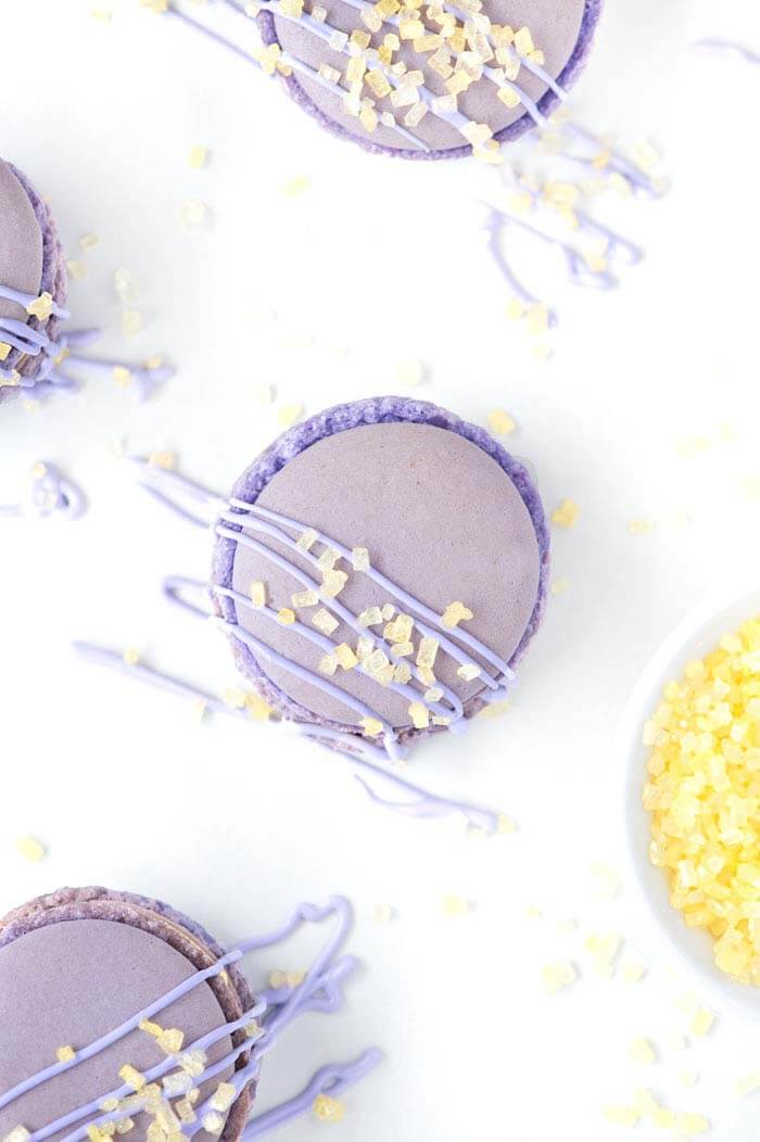 Homemade Lemon Lavender Macarons | DIY Recipe