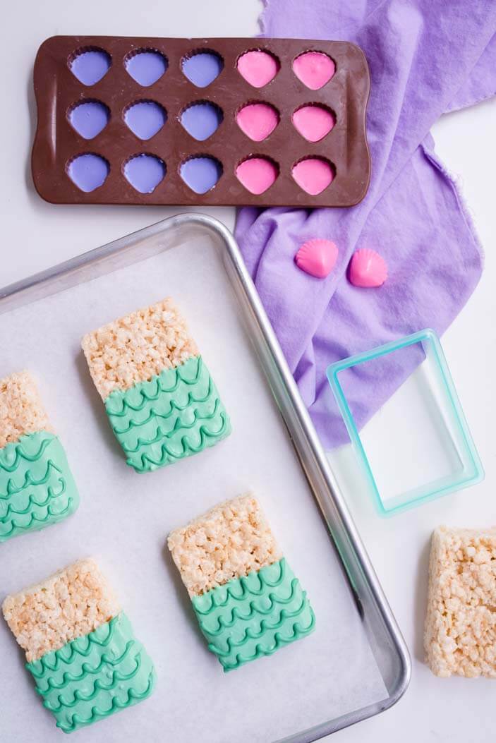 Mermaid Rice Krispy Treats | Sprinkles For Breakfast