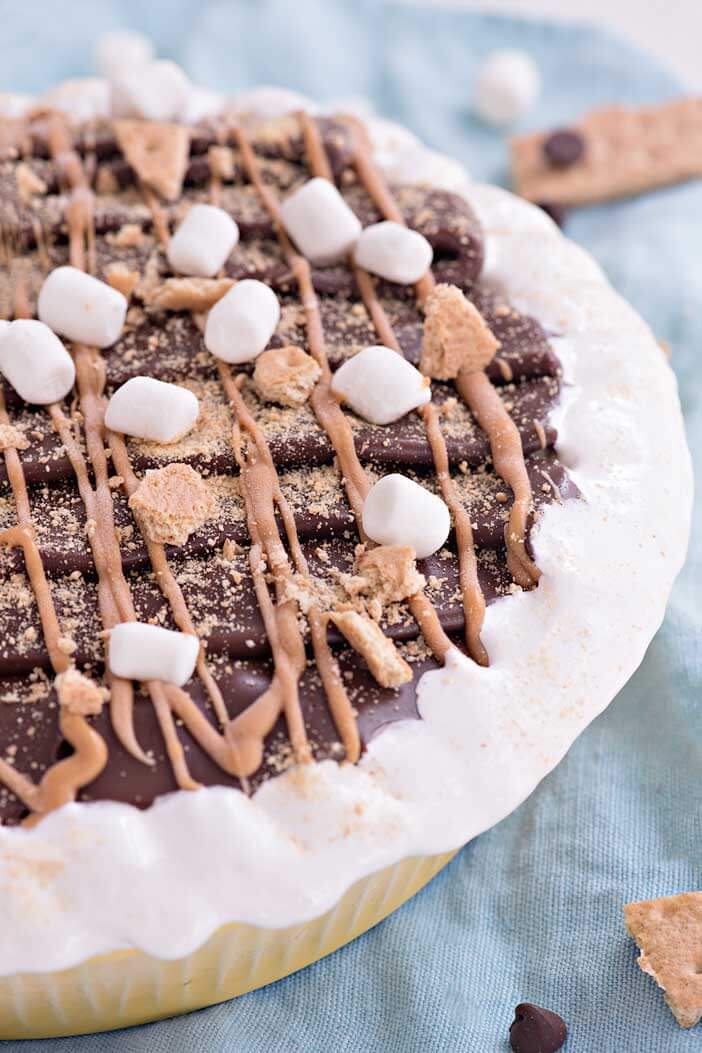 Peanut Butter S’Mores Ice Cream Pie | Sprinkles For Breakfast
