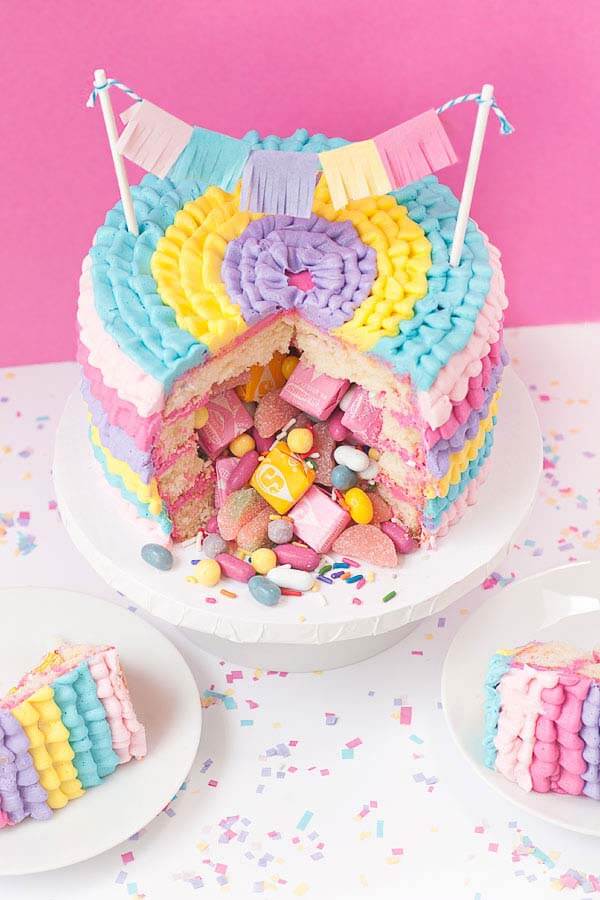 Rainbow Piñata Cake | Easy Recipes | Betty Crocker AU