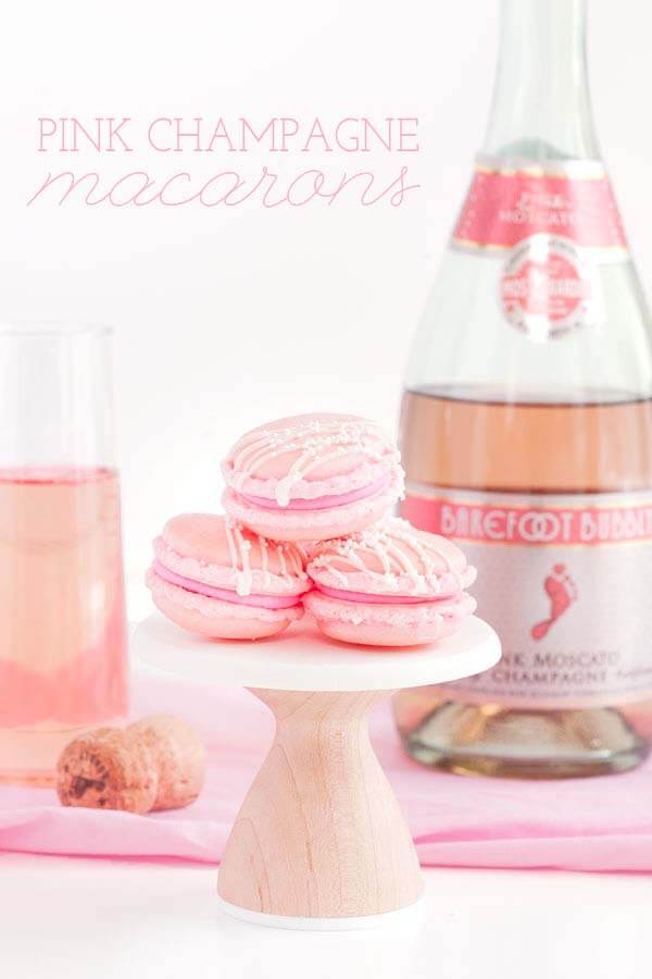 Pink Champagne Macarons | Sprinkles For Breakfast