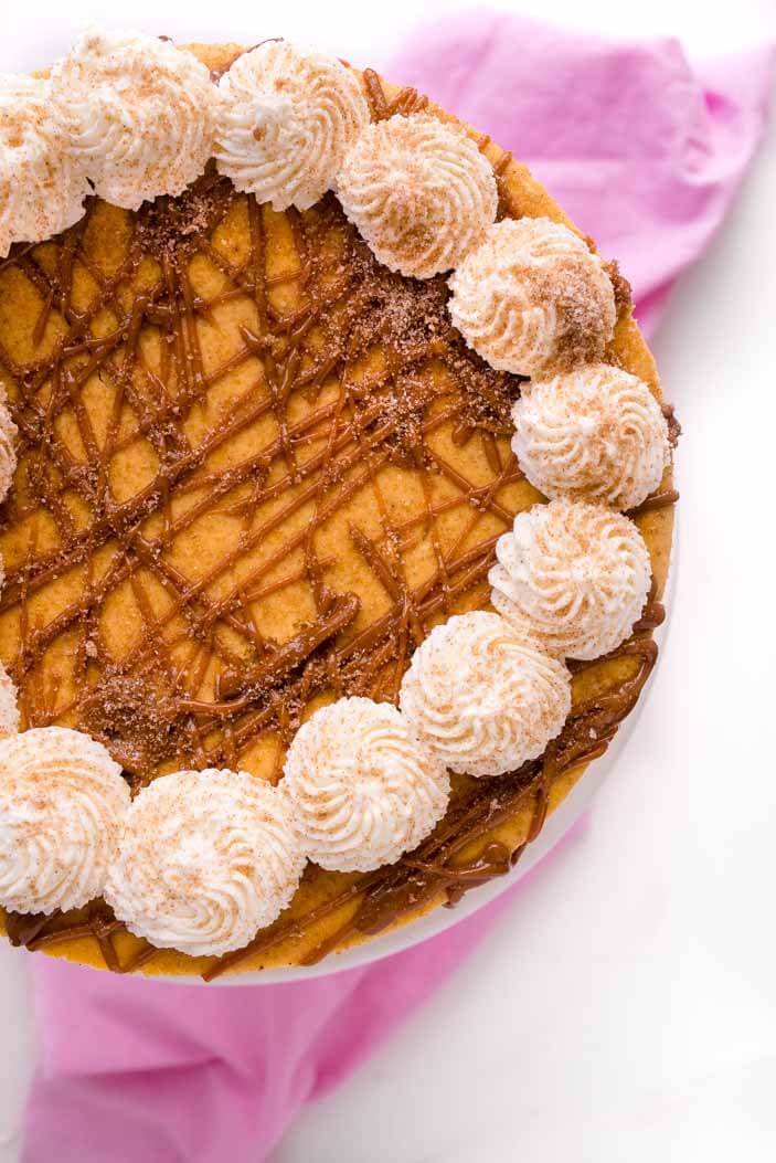 Pumpkin Caramel Cheesecake | Sprinkles For Breakfast