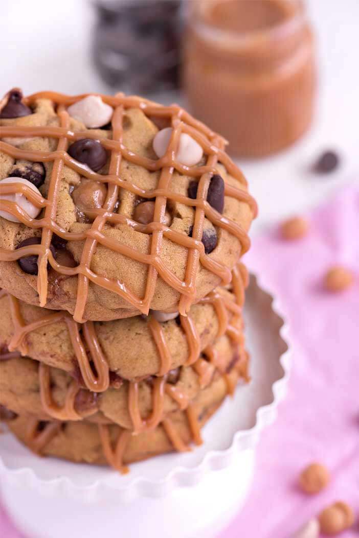 Pumpkin Caramel Chocolate Chip Cookies | Sprinkles For Breakfast