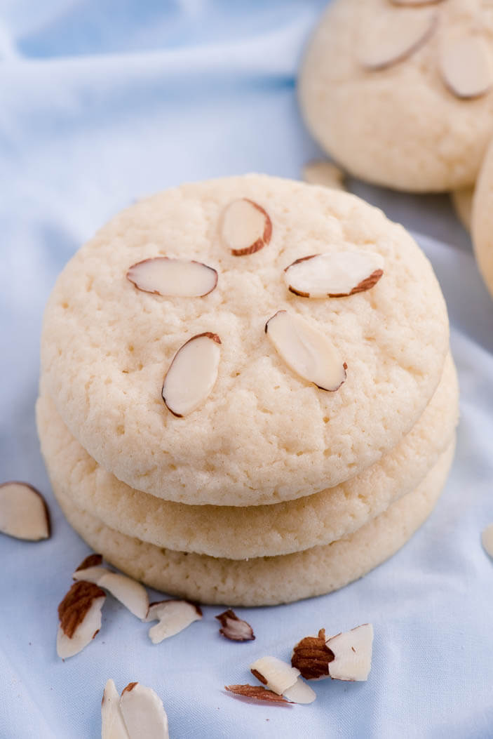 Soft and Chewy Almond Cookies | Sprinkles For Breakfast