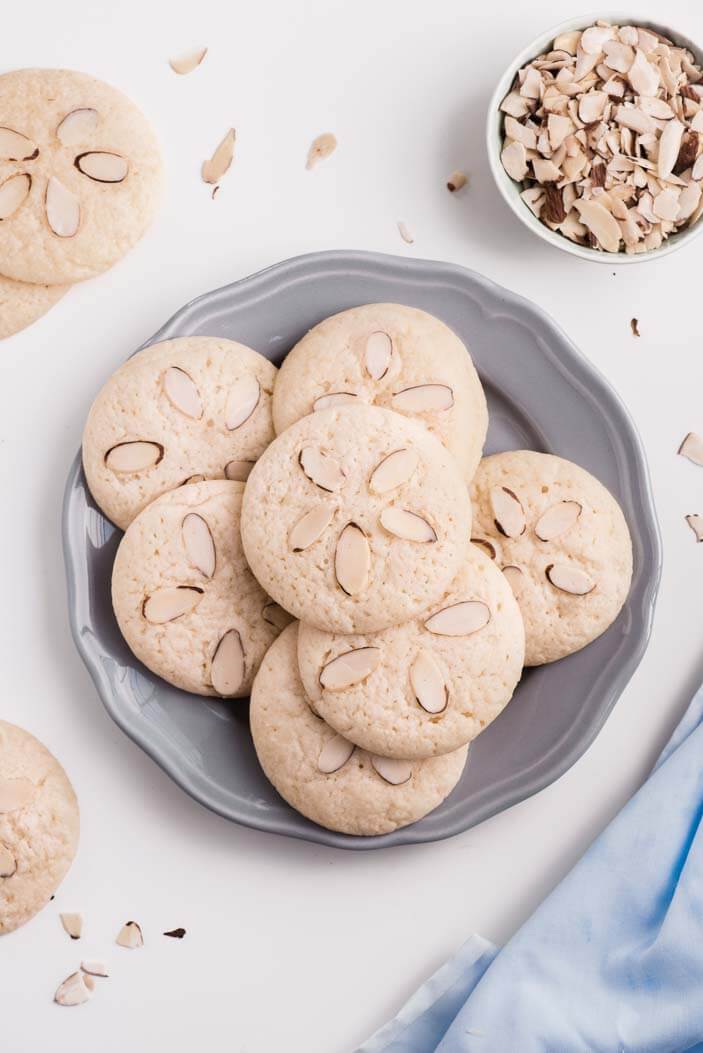 Soft and Chewy Almond Cookies | Sprinkles For Breakfast