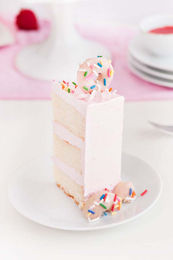 DIY Strawberry Cake at Home Using Pink Food Coloring