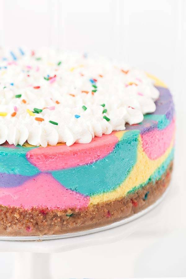Fun and Creative Desserts - Colorful Cheesecake