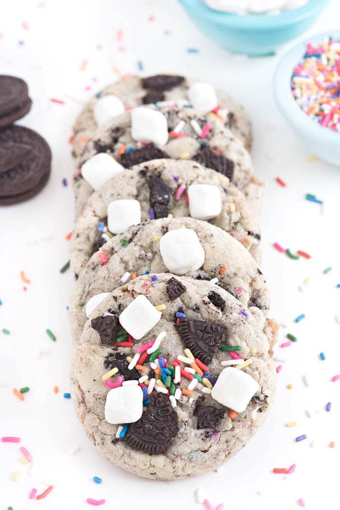 Ultimate Cookies and Cream Confetti Cookies